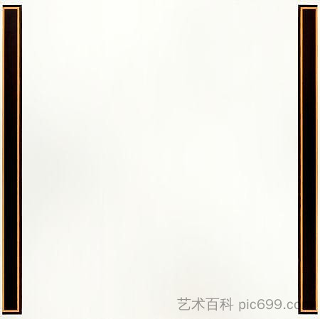 无题（双条橙色） Untitled (Double Bar Orange) (1972)，乔·贝尔