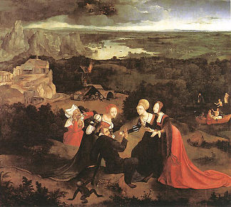 圣安东尼的诱惑 Temptation of St. Anthony (c.1515)，约阿希姆·帕蒂尼尔