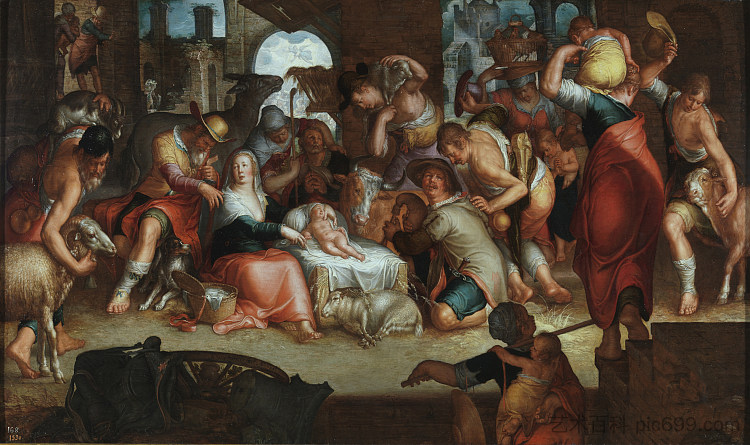 牧羊人的崇拜 Adoration by the Shepherds (1625)，乔吉姆·维特维尔