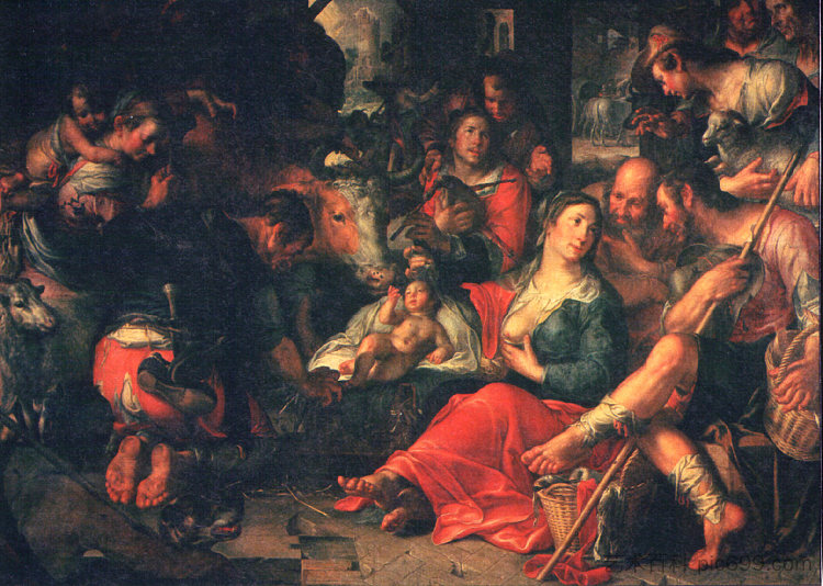 牧羊人的崇拜 Adoration by the Shepherds，乔吉姆·维特维尔