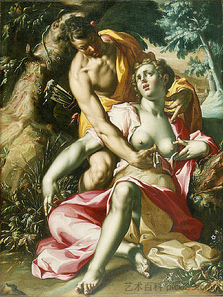 Cephalus and Procris （The Death of Procris） Cephalus and Procris (The Death of Procris) (c.1595 - 1600)，乔吉姆·维特维尔