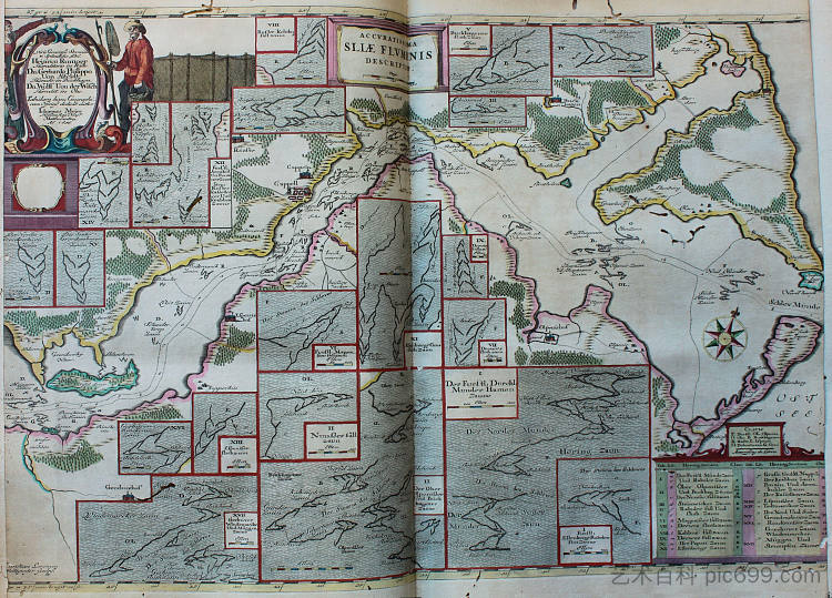 非常准确的斯利弗鲁米尼斯描述...伊奥汉尼斯·梅杰 Accuratissima Sliae Fluminis Descriptio ... Iohannes Mejer (1659)，琼·布劳