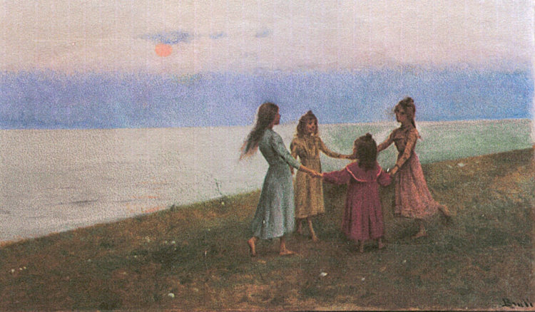 女孩在海边跳舞 Girls dancing by the sea，琼·布鲁尔
