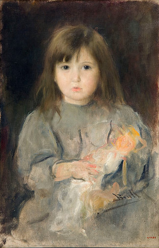 艺术家女儿的肖像 Portrait of the artist’s daughter (1900)，琼·布鲁尔