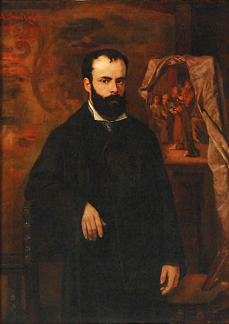 西莫·戈麦斯的肖像 Portrait of Simó Gómez (1880)，琼·布鲁尔