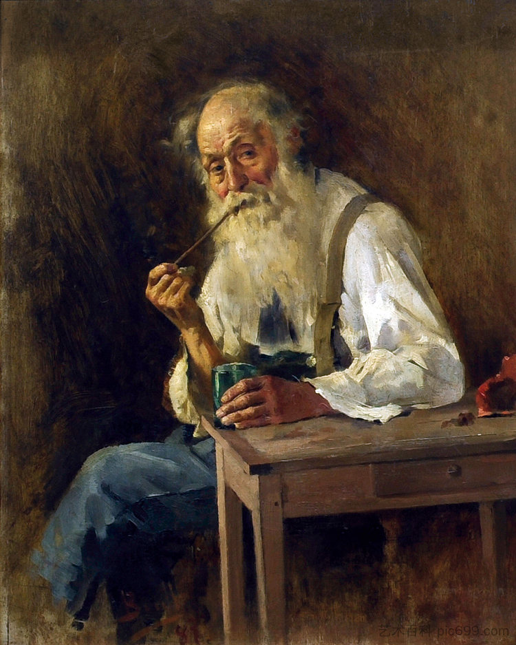 老人与他的荣耀 Old man with his glories (1887)，琼·布鲁尔