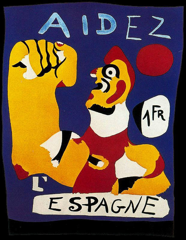 帮助西班牙 Aidez l'Espagne (Help Spain) (1937)，胡安·米罗