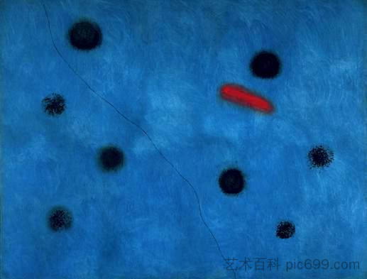 蓝色 I Blue I (1961)，胡安·米罗