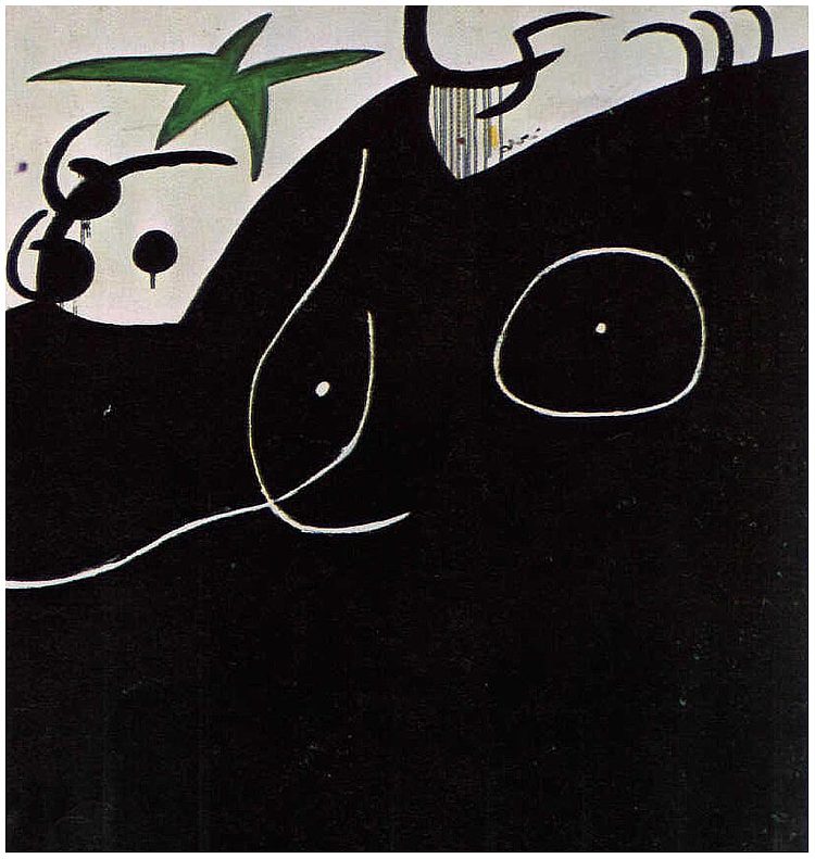流星面前的女人 Femme devant l'étoile filante (1974)，胡安·米罗