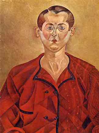 自画像（整体红色） Self-Portrait (in red overall) (1919)，胡安·米罗