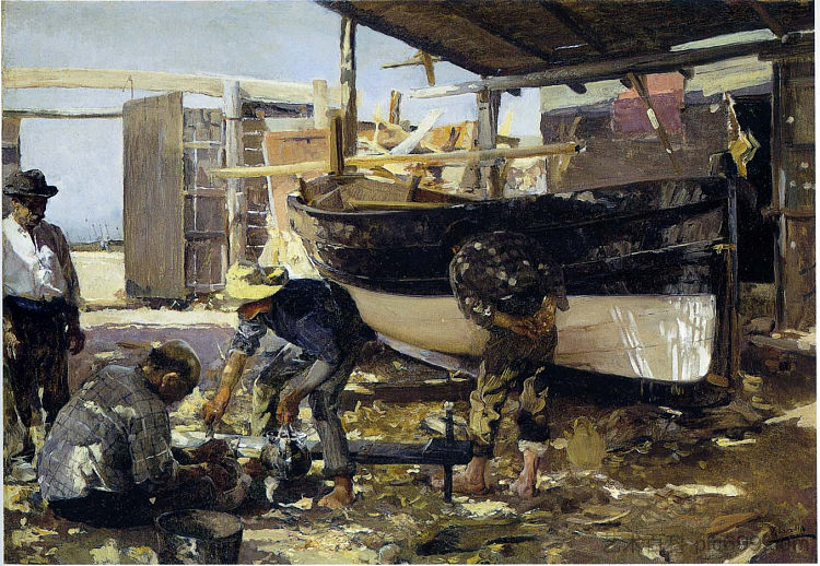 造船者 Boat Builders (1894; Spain  )，华金·索罗拉