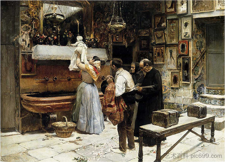 前投票 Ex-voto (1892; Spain  )，华金·索罗拉