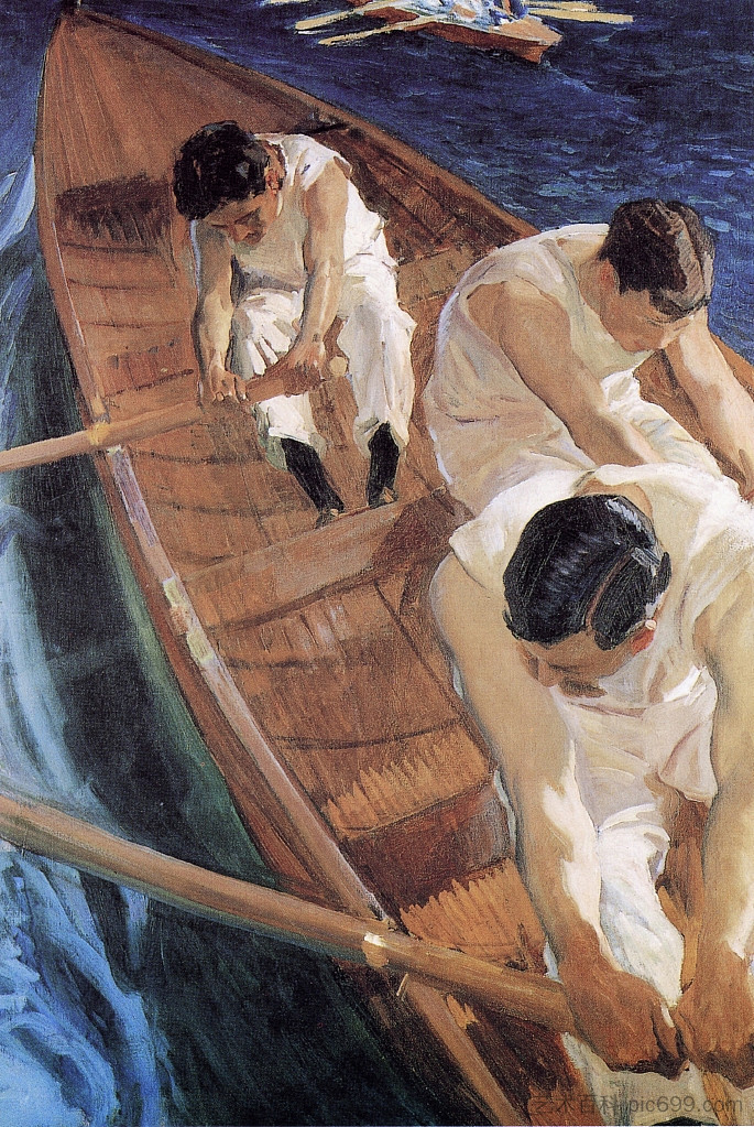 在赛车壳中 In the Racing Shell (1910; Spain  )，华金·索罗拉