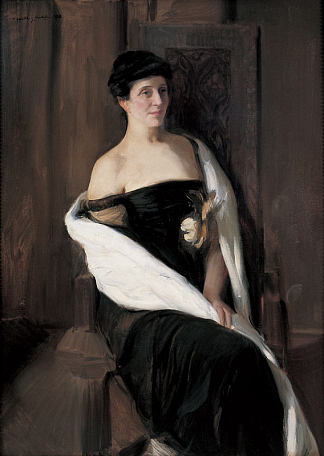 一个女人的肖像 Portrait of a woman，华金·索罗拉