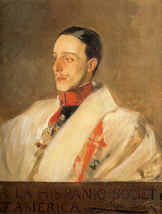 阿方索国王的肖像 Portrait of King Alfonso，华金·索罗拉