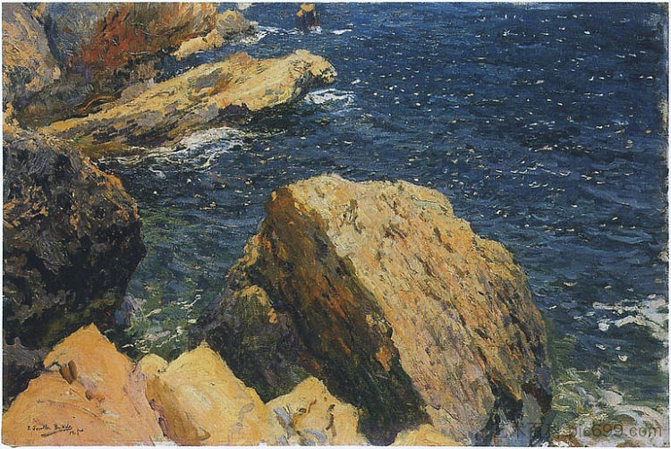 海角岩石，哈维亚 Rocks of the Cape, Javea (1905; Spain  )，华金·索罗拉