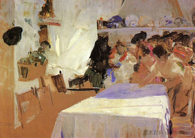 洗礼 The Christening (1899; Spain  )，华金·索罗拉
