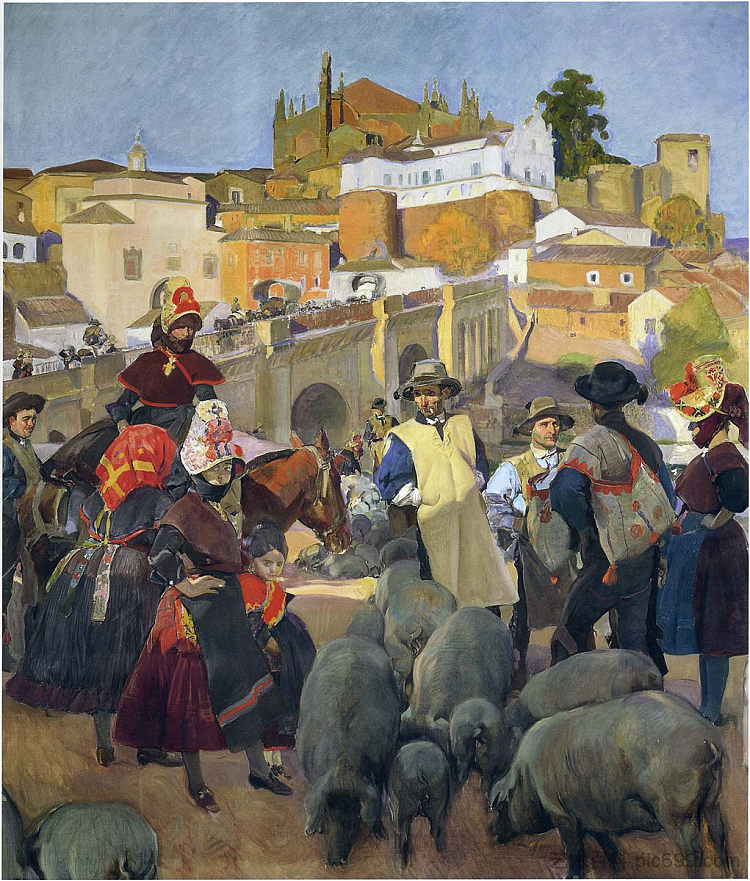 市场 The Market (1917; Spain  )，华金·索罗拉