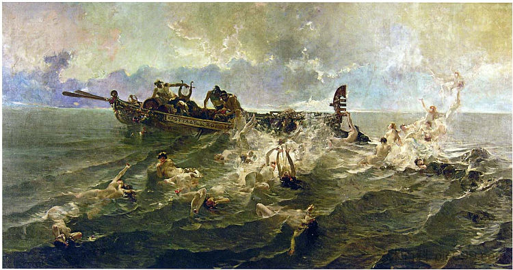 涅瑞德人 The Nereids (1886; Spain  )，华金·索罗拉