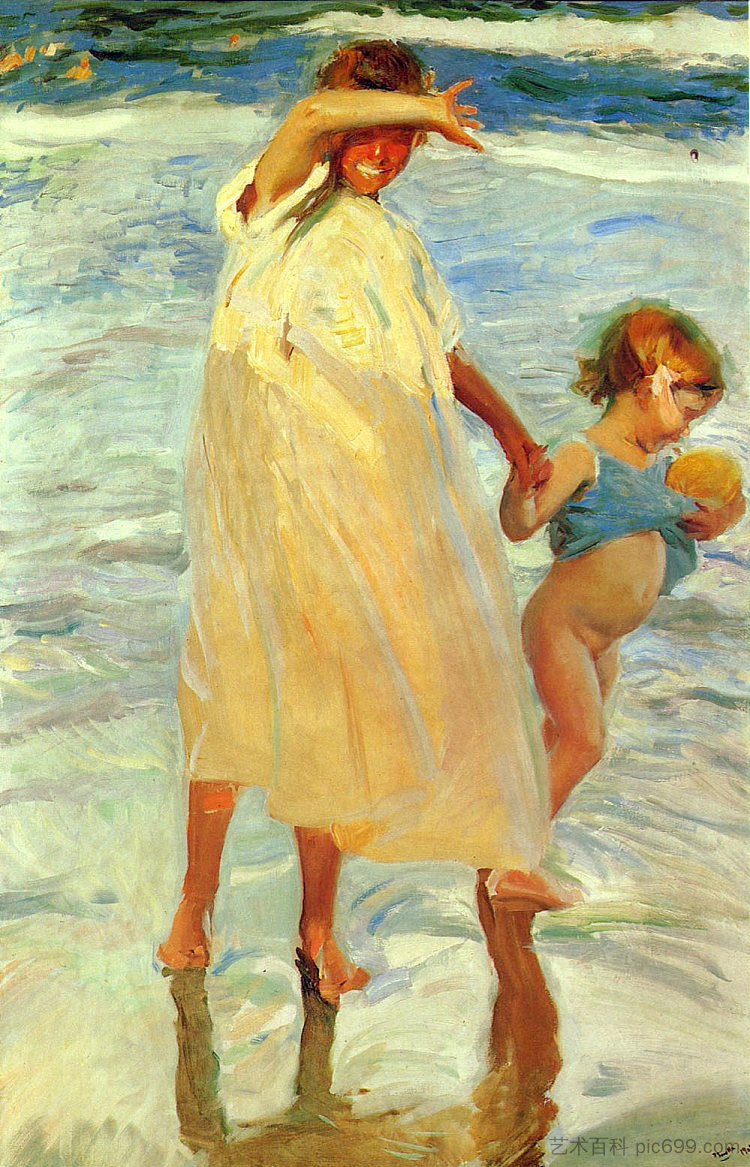 两姐妹 The two sisters (1909; Spain  )，华金·索罗拉