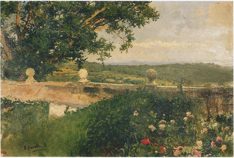 瓦伦西亚景观 Valencia landscape (1894; Spain  )，华金·索罗拉