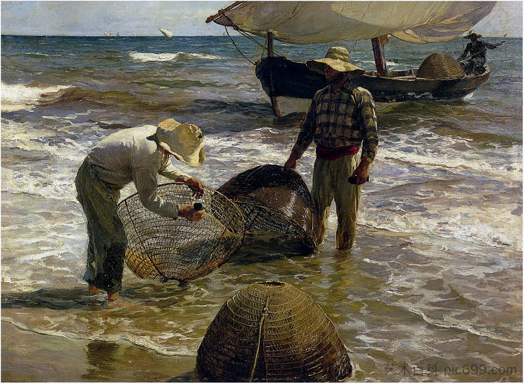 巴伦西亚渔民 Valencian fisherman (1897; Spain  )，华金·索罗拉