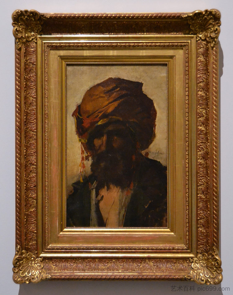 带头巾的沼泽 Moor with turban (c.1872 - 1880)，华金·阿格拉索