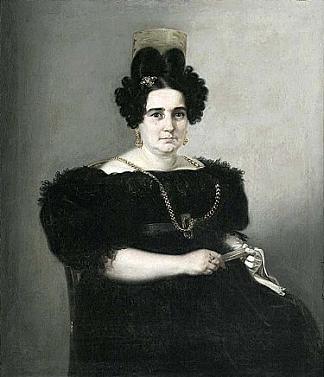 约瑟法·德·科尔特·德·加尔戈洛的肖像 Retrato de Josefa de Corte de Gargollo (1832)，华金曼努埃尔费尔南德兹克鲁萨多