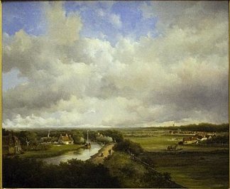 从德克斯杜因看 View from Dekkersduin (1849)，扬·亨德里克·魏森布鲁赫