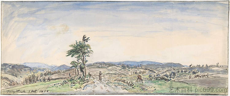 景观 Landscape (1877)，约翰·琼金德