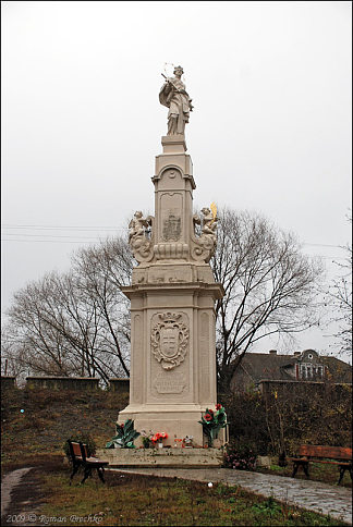 圣约翰·内波穆克的路边人物 Roadside figure of St. John Nepomuk (1750; Buchach,Ukraine                     )，约翰·格奥尔·品泽尔