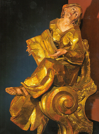 坐着的女性形象（犹太教的寓言） Seated female figure (Allegory of Judaism) (c.1748; Ukraine  )，约翰·格奥尔·品泽尔