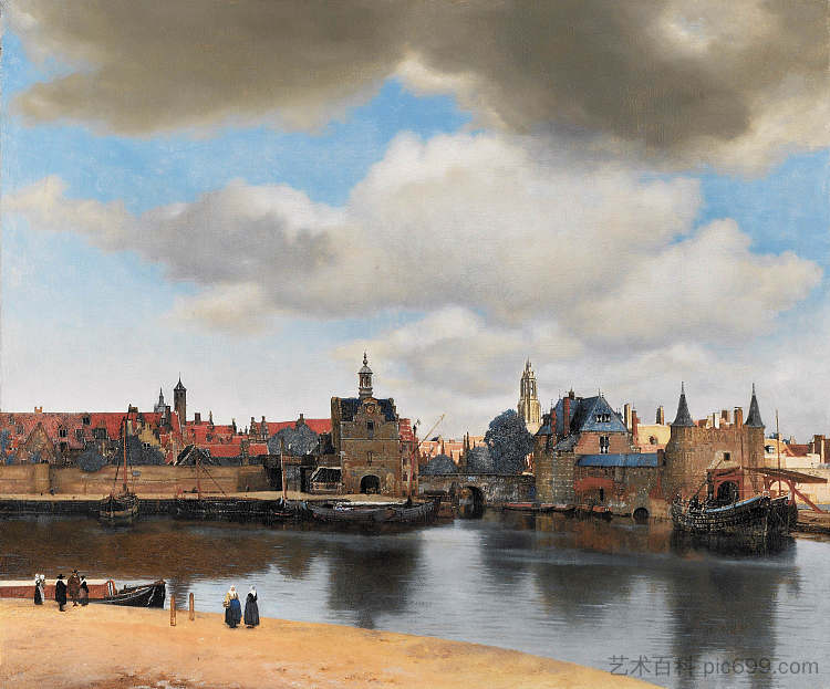 代尔夫特景观 View of Delft (c.1660 - c.1661)，约翰内斯·维米尔