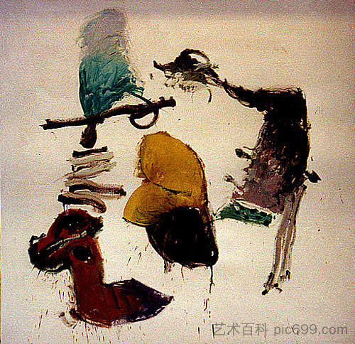 海洋公园系列 11 Ocean Park Series 11 (1962; Los Angeles,California,United States ),约翰·阿尔图
