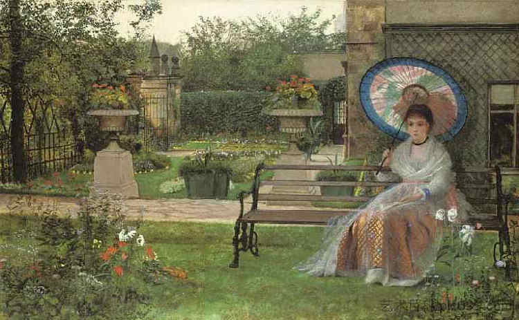 在恳求中 In the Pleasaunce (1875; United Kingdom  )，约翰·阿特金森·格里姆肖