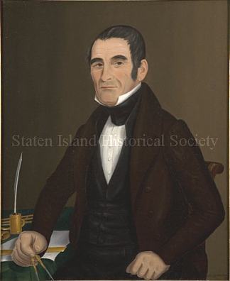 约翰·托滕的肖像 Portrait of John Totten (1834)，约翰·布拉德利