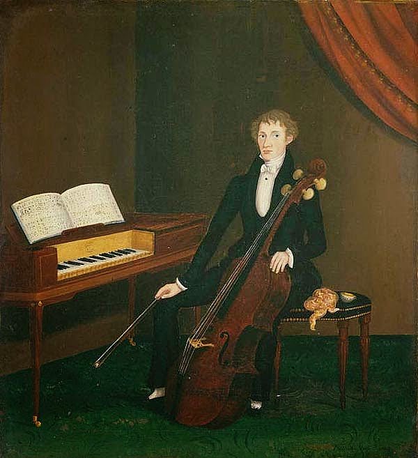 大提琴家 The Cellist (1832)，约翰·布拉德利
