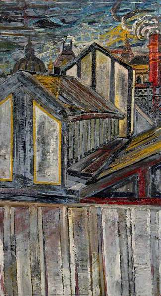 屋顶景观 Roofscape (1954)，约翰·布拉特比