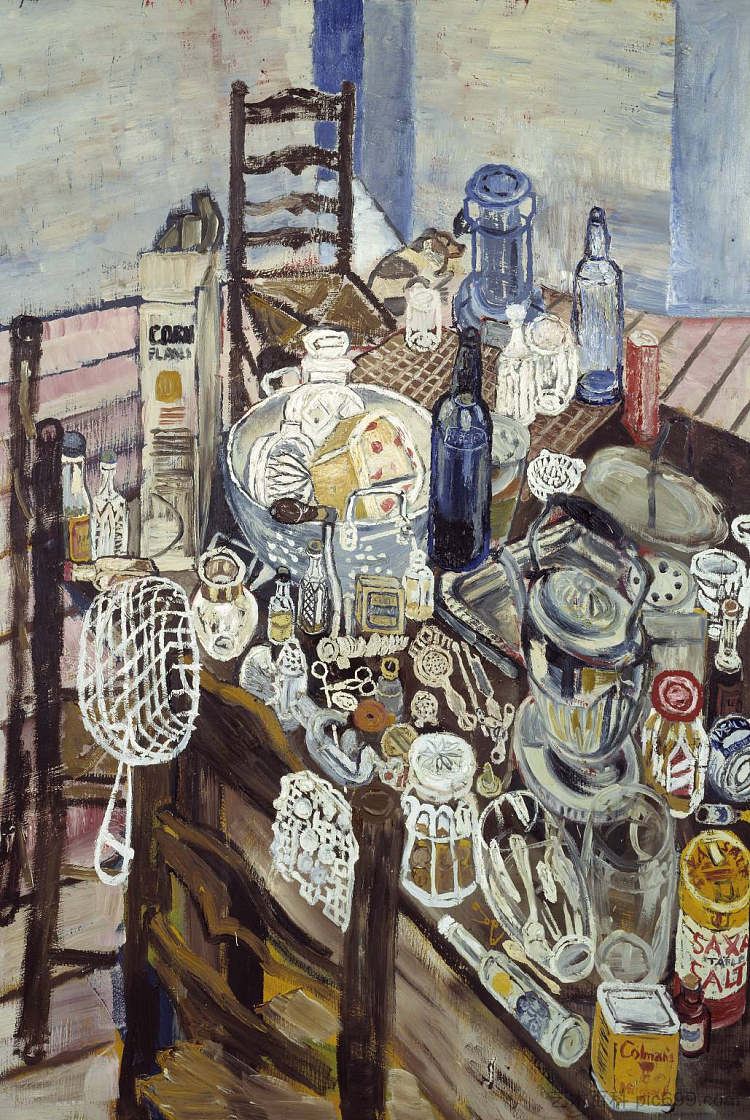 静物与薯片炸锅 Still Life with Chip Frier (1954)，约翰·布拉特比