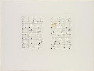 乐谱无部分（梭罗40幅画）/十二俳句 Score Without Parts (40 Drawings by Thoreau)/Twelve Haiku (1978)，约翰凯奇