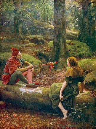 在雅顿森林 In the Forest of Arden (1892)，约翰·柯里尔