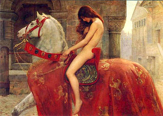 歌帝梵夫人 Lady Godiva (c.1897)，约翰·柯里尔