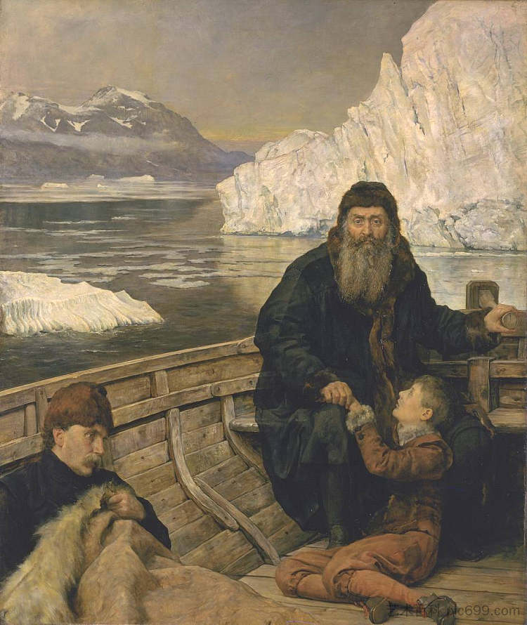 亨利·哈德逊的最后一次航行 The Last Voyage of Henry Hudson (c.1881),约翰·柯里尔