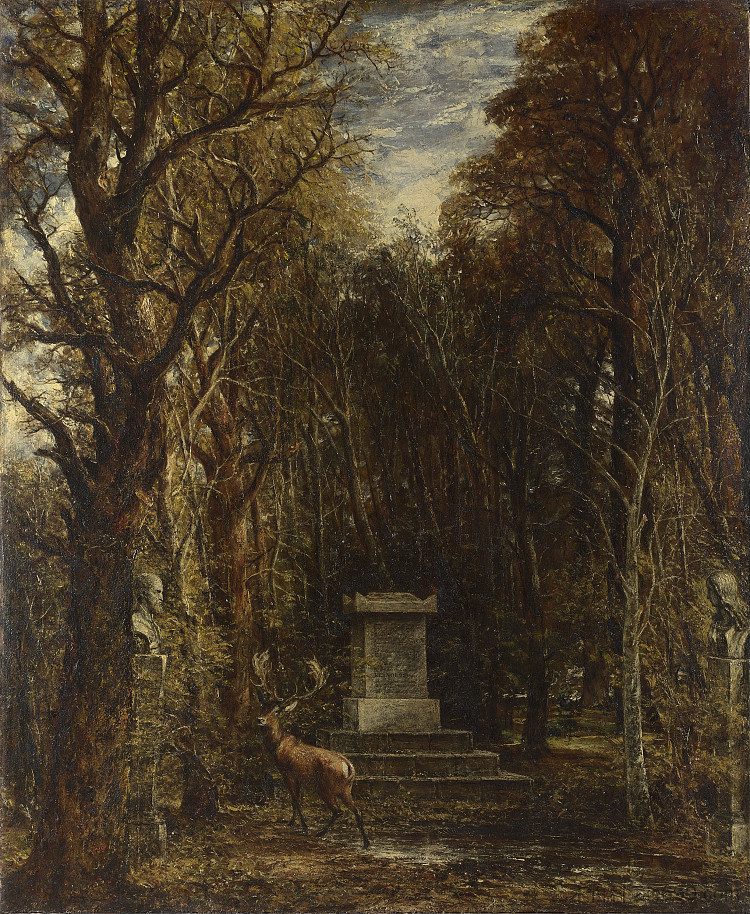 纪念约书亚·雷诺兹爵士的纪念碑 Cenotaph to the Memory of Sir Joshua Reynolds (1836)，约翰·康斯特布尔