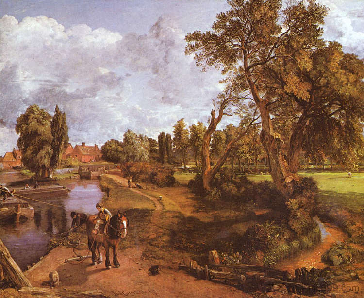弗莱特福德磨坊 Flatford Mill (1817),约翰·康斯特布尔