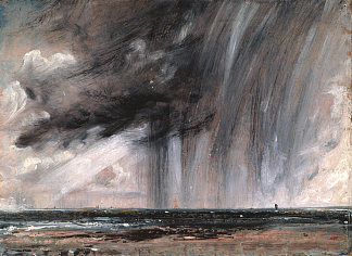 海上暴雨 Rainstorm over the Sea (1824 – 1828)，约翰·康斯特布尔