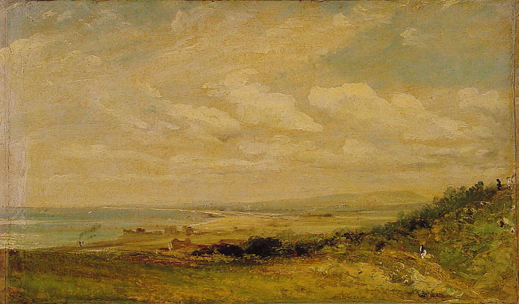 布莱顿附近的肖勒姆湾 Shoreham Bay near Brighton (1824)，约翰·康斯特布尔