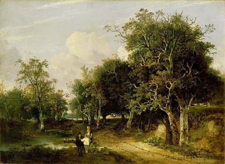 格罗夫场景 Grove Scene (1820)，约翰·克罗姆