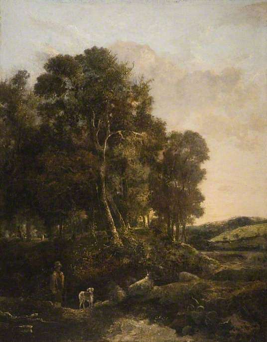 穿过树林的路 The Way through the Wood (1813)，约翰·克罗姆