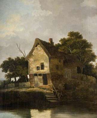 诺里奇附近的布洛菲尔德景观 View at Blofield, near Norwich (1811)，约翰·克罗姆
